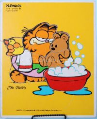 Playskool Garfield POOKY'S BATH Wooden 6pc Puzzle